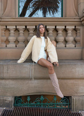 Airplane Mode Twill Blouson Jacket - Natural