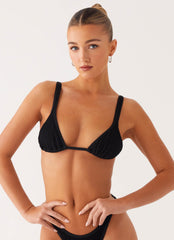 Croatia Bikini Top - Black