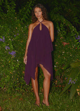 Dalenti Midi Dress - Plum