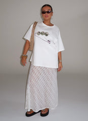 Jaz Lace Maxi Skirt - White