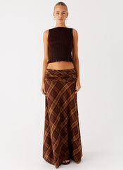 Karolina Maxi Skirt - Plaid