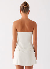 Lume Strapless Mini Dress - Ivory