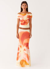 Moka Maxi Skirt - Mimosa Blossom