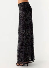 Moodlight Maxi Skirt - Black