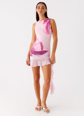 Normandy Mini Dress - Pastel Pink