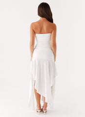 Ora Strapless Maxi Dress - White