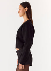 Orla Knit Sweater - Black