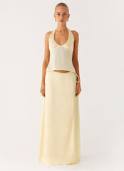 Pollie Maxi Skirt - Yellow
