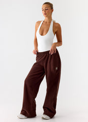 Signature Low Rise Sweatpants - Chocolate