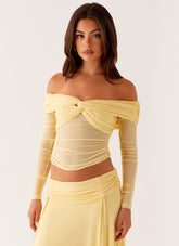 Amryn Long Sleeve Top - Yellow