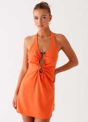 Coa Mini Dress - Tangerine