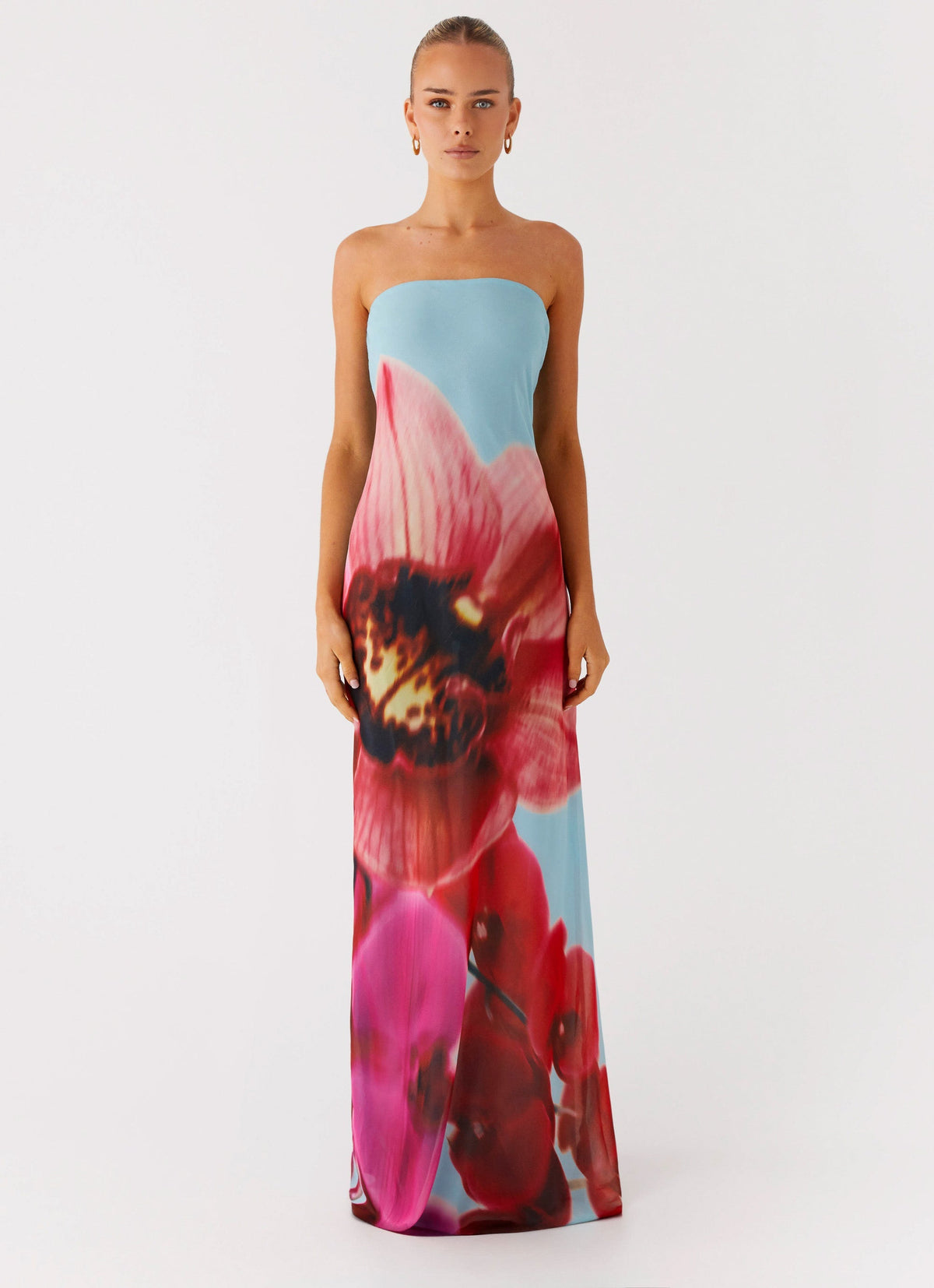 Amelle Maxi Dress - Turquoise Bloom