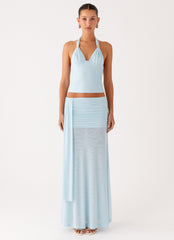 Blaze Maxi Skirt - Blue
