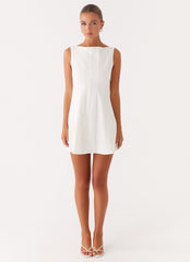 Emelie Mini Dress - White