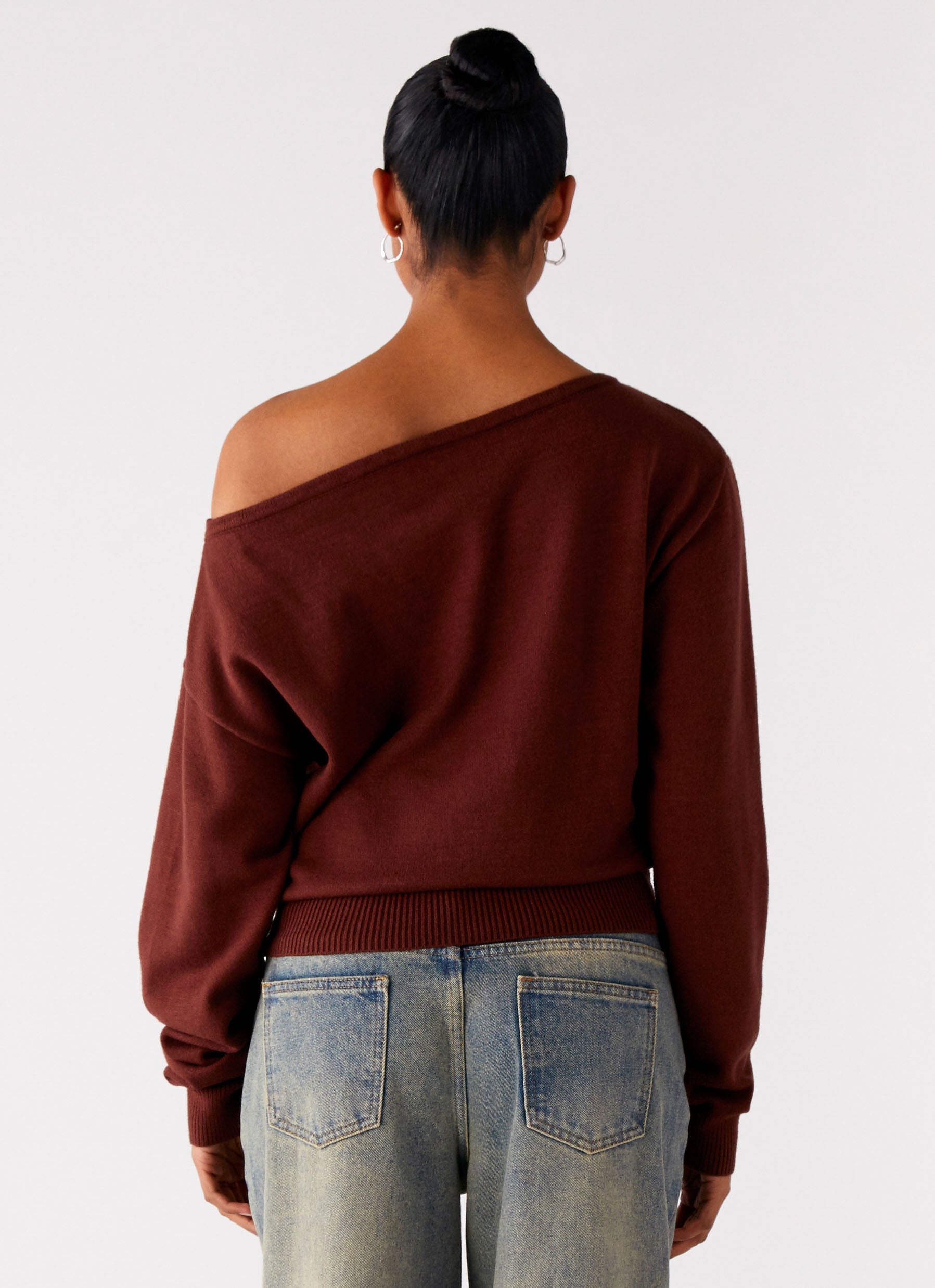 Jaelin Asymmetric Top - Chocolate