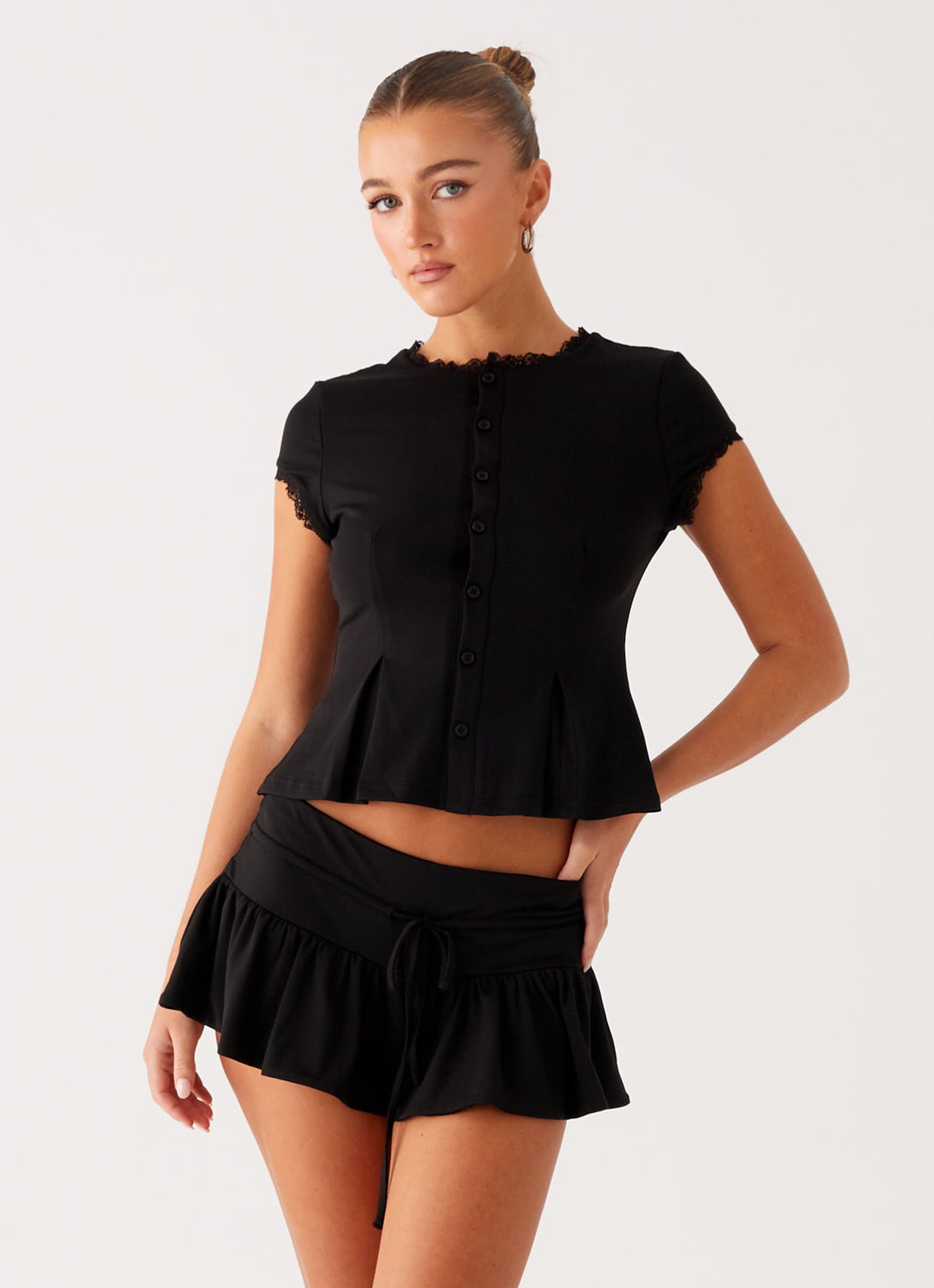 Landon Mini Skort - Black