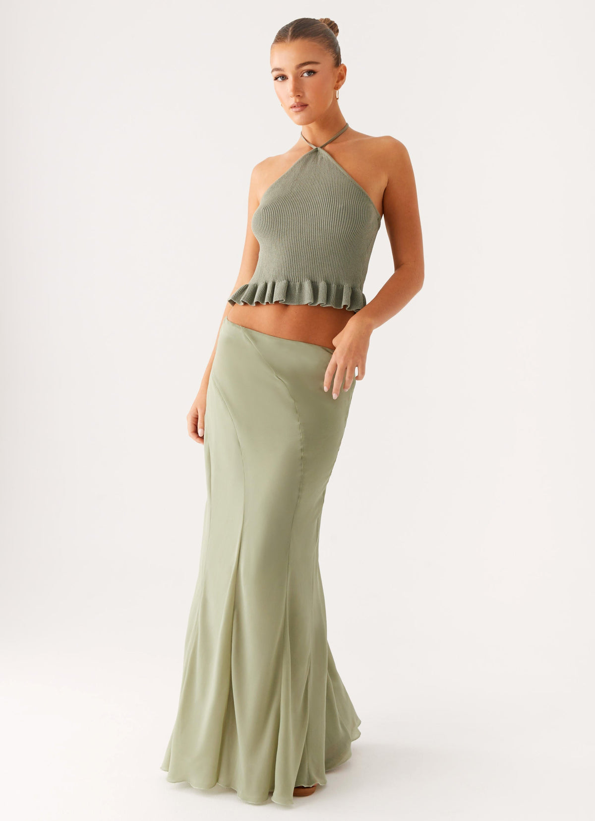 Maddox Maxi Skirt - Sage