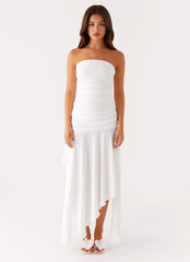 Ora Strapless Maxi Dress - White