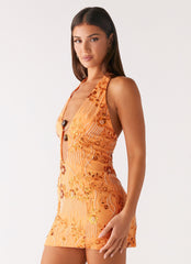Phia Mini Dress - Orange