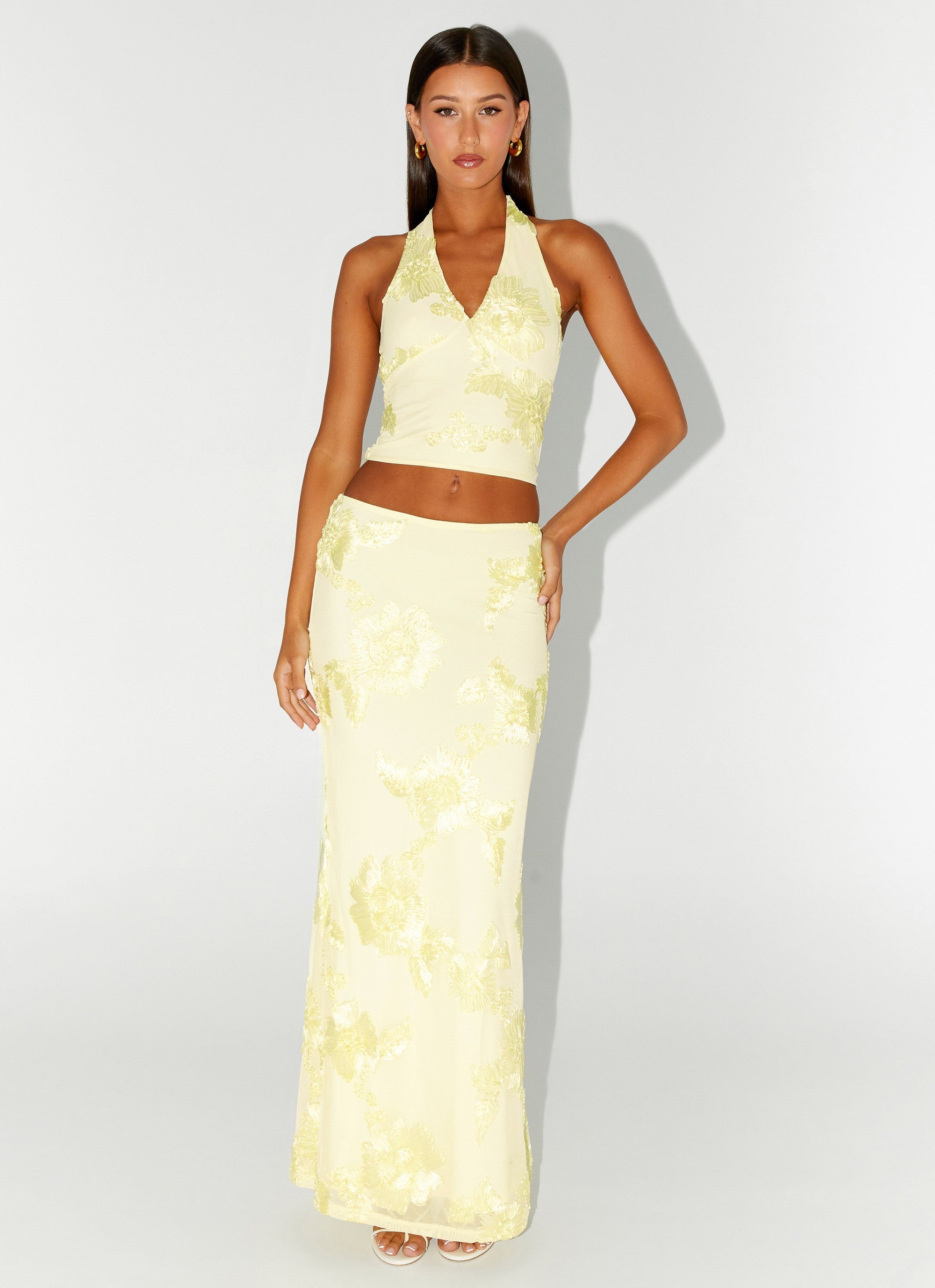 Radiate Maxi Skirt - Yellow