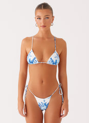Soffa Bikini Top - Blue Floral Print